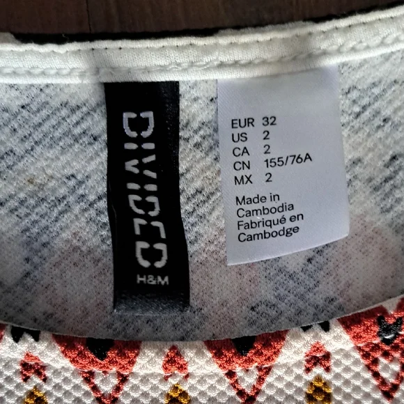 Aztec Patterned Short Sleeve Mini Dress - Picture 2 of 5